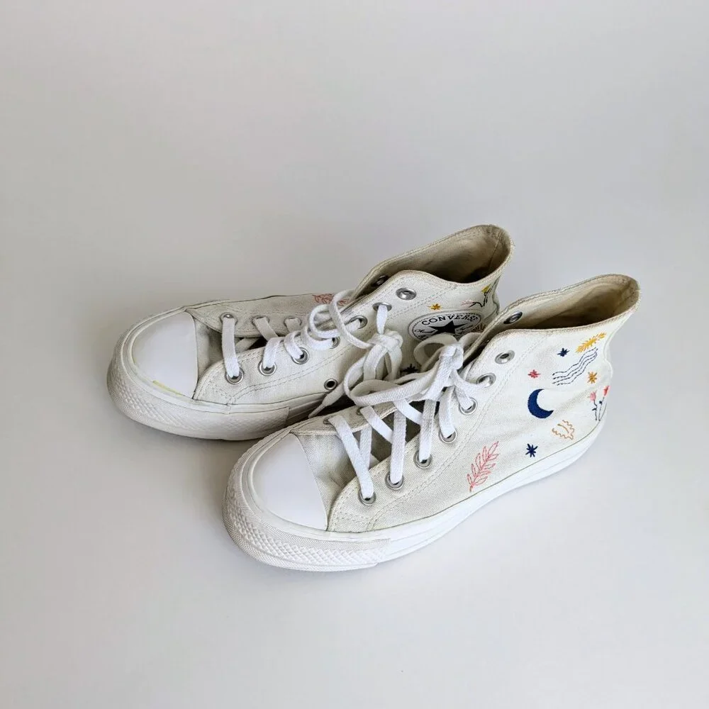 Converse Chuck Taylor All Star Lift Platform Embroidered size : 6.5 - Picture 6 of 9
